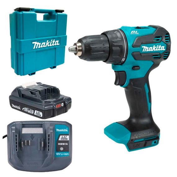 Акумуляторний дриль-шурупокрут Makita LXT Basic DDF490WV. 1 акб BLB182.  з/у DCB18WA. кейс