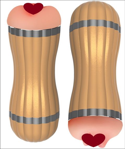 Мастурбатор с двумя входами, вибростимуляцией и звуковым сопровождением Boss Series - Bevis 36 function USB,