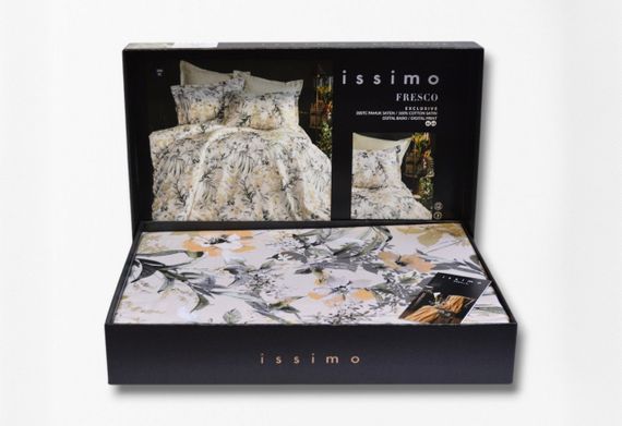 Комплект постільної білизни Issimo Digital Satin 300 TC 200х220 см Fresco | Зображення 5