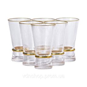 Набір з 6 склянок, 400 мл, для лимонаду, води, соку та коктейлів HP-16-9