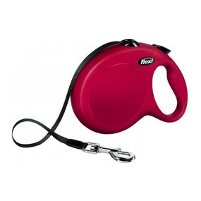 Рулетка Flexi New Classic L, лента 8 м, красный