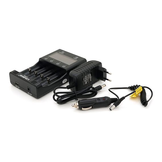 ЗП універсальний Liitokala Lii-500S, СЗУ+АЗП, 4 канали, LCD дисплей, підтримує Li-ion, Ni-MH і Ni-Cd AA (R6), ААA (R03), AAAA, С (R14)