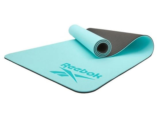 Двосторонній килимок для йоги Reebok Double Sided Yoga Mat синій Уні 176 х 61 х 0,6 см RAYG-11042BL