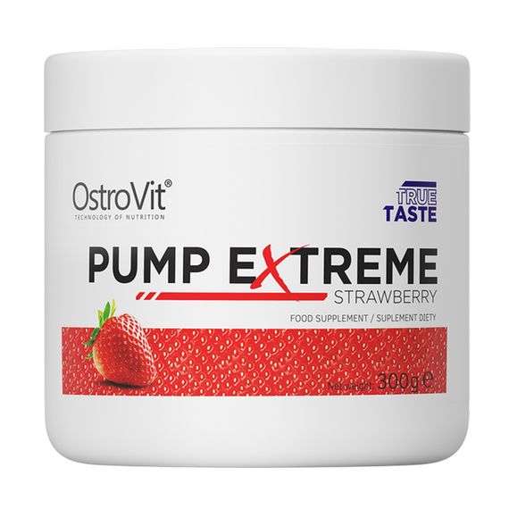 Передтренувальний комплекс OstroVit Pump Extreme 300g (Strawberry)
