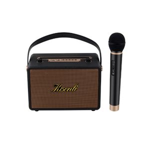 Колонка Kisonli G100 Bluetooth 5.0, 2х10W, 1800mAh, USB/TF/BT/AUX, DC: 5V/1A, Black, BOX, Q12