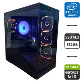 Ігровий ПК 1stPlayer GM7 Tower / Intel Core i5-8400 (6 ядер по 2.8 - 4.0 GHz) / 16 GB DDR4 / 512 GB SSD M.2 / nVidia GeForce GTX 1660 Super, 6 GB GDDR6, 192-bit / 500W / Windows 11 Pro б/в