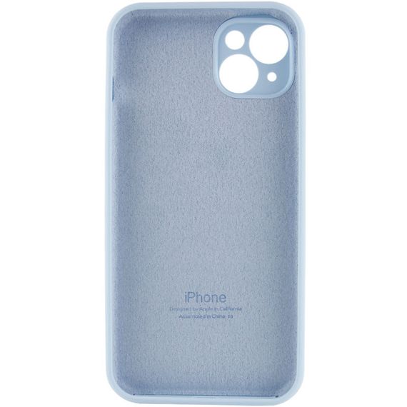 Чохол Silicone Case Full Camera Protective (AA) для Apple iPhone 14 (6.1") Блакитний / Sweet Blue | Зображення 3