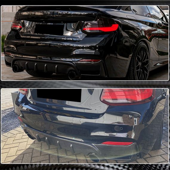 Дифузор заднього бампера V4 (для F22/F23 M-Sport, Карбон) для BMW 2 серія F22/23 2014-2021 рр | Зображення 4