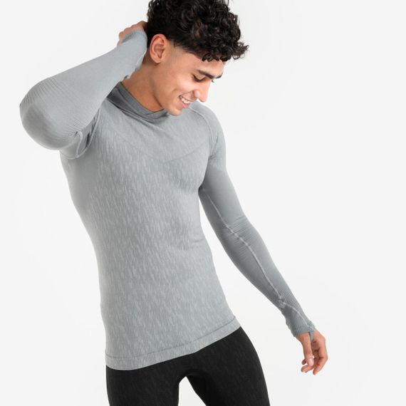 Термофутболка з довгими рукавами Keepdry для дорослих сіра - 2XL. | Зображення 1