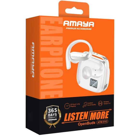 Беспроводные TWS наушники Amaya ATW-51O White | Зображення 1