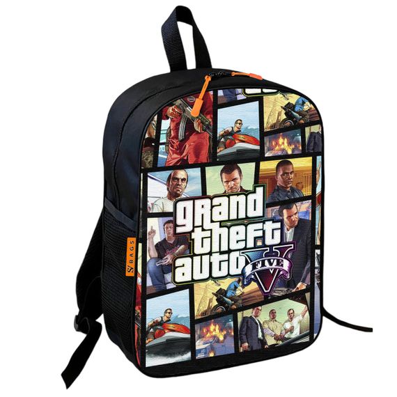 Набір GTA (Grand Theft Auto) 3 в 1: дитячий рюкзак + сумка-слінг + пенал, для хлопчика та дівчинки 7–9 років (6081) | Зображення 1