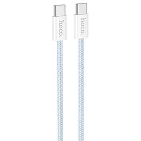 Дата кабель Hoco X104 Source 60W Type-C to Type-C (1m) Blue