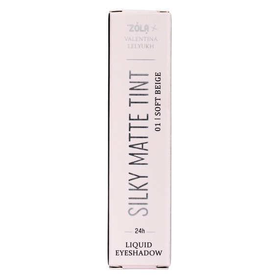 Рідкі тіні для повік ZOLA x Valentina Lelyukh Silky Matte Tint - 01 Soft Beige (3.2 g)
