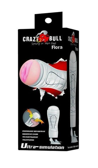 Мастурбатор ротик CRAZY BULL - Flora, BM-00900T48N-2 Sex Aura | Зображення 9
