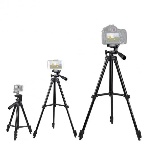 Штатив металевий універсальний для телефону та фотоапарата Tripod 3120 портативний трипод 0,35-1.02м | Зображення 4