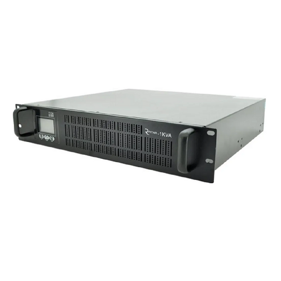 ДБЖ ONLINE Ritar RT-1KSLI-LCD, RACK 1000VA (1000Вт), LiFePO4 38.4V 276.48Wh 2000C, charge 4-12A, 110-300V, 10.7 kg (438*413*88),