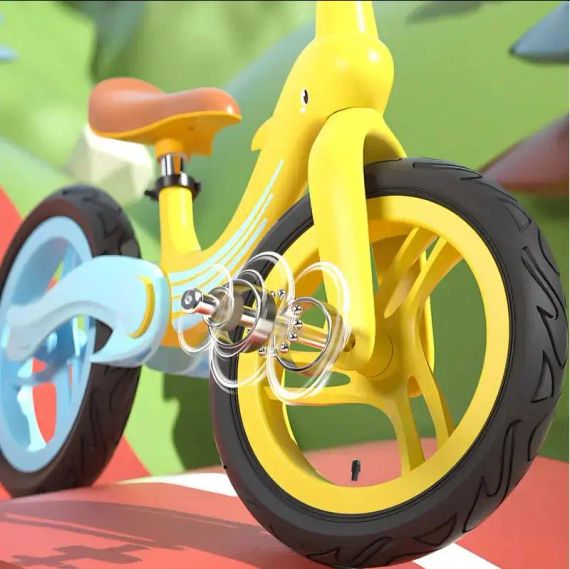 Велобіг з дельфіном, складаний беговел від 2 до 5 років, надувні колеса 12", навантаження до 40 кг, ВА03 4 кг | Зображення 1