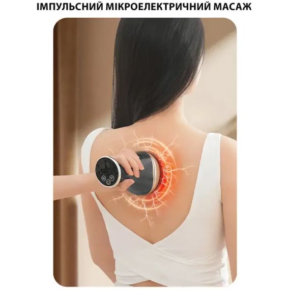 Массажер согревающий Massage instrument LY-812 с электростимуляцией вибромассажем 25 режимов | Зображення 2