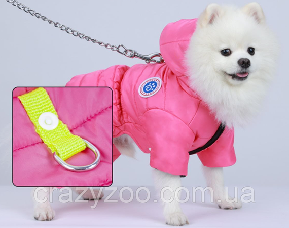 Комбинезон для собак и котов EcoToys Rose XXL малиновый A: 38 см B: 47 см C: 37 см 6982 | Зображення 2
