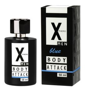 Духи з феромонами для чоловіків X phero Men Blue Body Attack, 50 ml Sex Aura