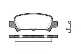 Колодка гальм. диск. SUBARU FORESTER, IMPREZA, задн. (вир-во REMSA) REMSA 072902 на SUBARU FORESTER (SF)