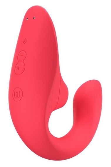 Вагінально-кліторальний стимулятор Womanizer Blend Vibrant Rose, вібрація + вакуум, 2 мотори Sex Aura | Зображення 2