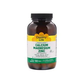 Мультимінеральний комплекс Country Life Target-Mins Calcium Magnesium Zinc 180 Tabs