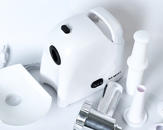 Мясорубка электрическая KUMTEL HMG-03 White 1000 Вт белая
