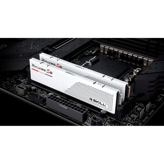 Модуль пам'яті для комп'ютера DDR5 32GB (2x16GB) 6000 MHz Ripjaws S5 White G.Skill (F5-6000J3238F16GX2-RS5W) | Зображення 3