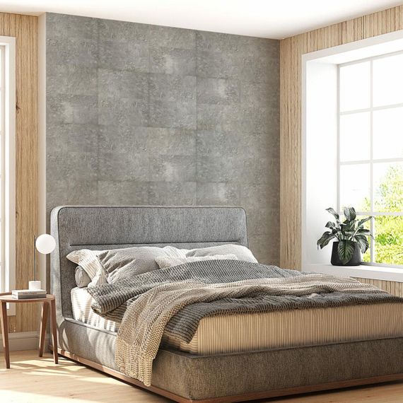 Самоклеюча вінілова плитка 600х300х1,5мм Сріблястий мармур, ціна за 1 шт. (СВП-103) Глянець SW-00000290 | Зображення 4