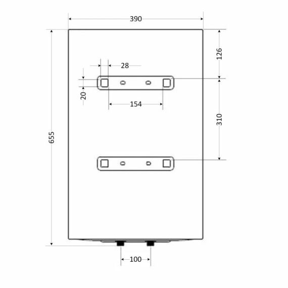 Водонагрівач електричний Aquatronic 50 л універсальний, мокрий ТЕН 1,5 кВт Round W503815 B4 | Зображення 1