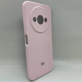 Чохол з логотипом для Xiaomi Redmi A3 | Протиударний | Soft Touch | Пудровий