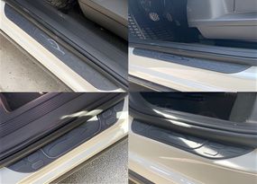 Универсальные накладки на пороги DPT (ABS) (4шт) (черный мат)