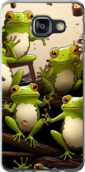 Чехол на Samsung Galaxy A3 (2016) A310F Жабки "5656u-159-17620"