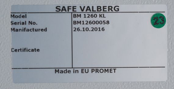 Шкаф огнестойкий VALBERG BM-1260 | Зображення 4