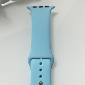 Силіконовий ремінець для розумного годинника Smart Watch 42/44 (Блакитний)