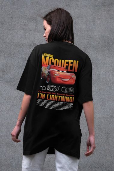 Оверсайз футболка Without з принтом Mcqueen Black | Зображення 2