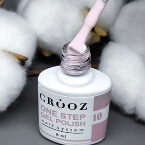 Однофазний гель лак Crooz One Step Gel Polish №10 (ніжний молочно-рожевий) 8мл