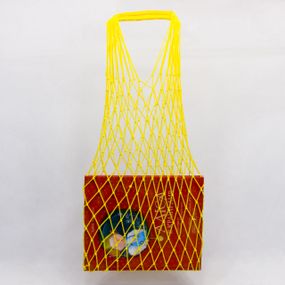 Авоська ГАЛАН-ТЕКСТИЛЬ полиэстеровая нить жёлтая