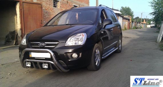 Боковые трубы (нерж) для Kia Carens 1999-2012 гг | Зображення 1