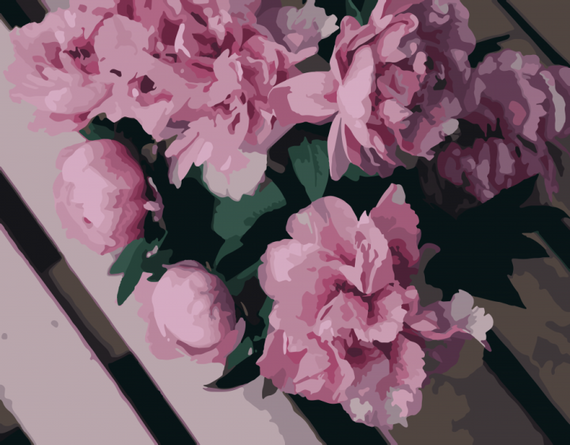 Картина по номерам "Пион Катарина" 40х50 13110-AC