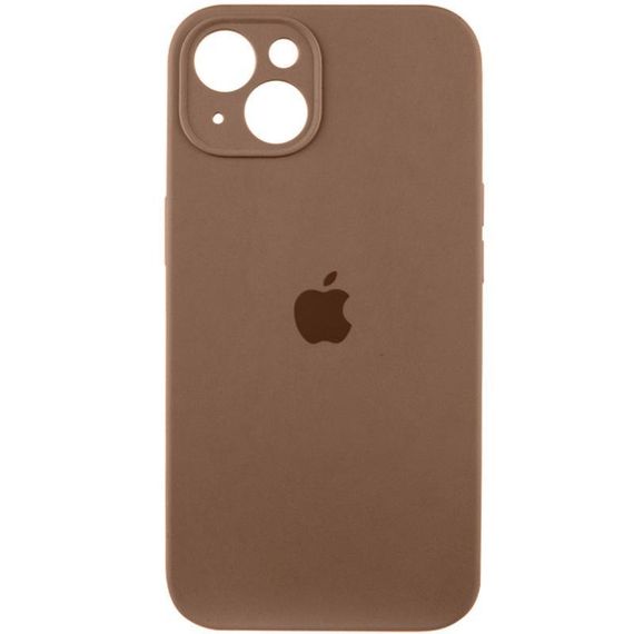 Чохол Silicone Case Full Camera Protective (AA) для Apple iPhone 15 Plus (6.7") Коричневий / Brown