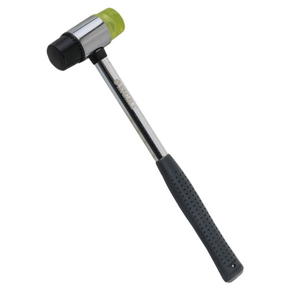 Молоток-киянка Sigma з гумово-поліуретановим бойком 370 г металева обгумована рукоятка (4317151)
