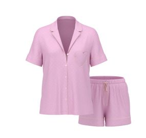 Пижама Victoria's Secret Signature Satin Heart Short Pajama Set (размер S)