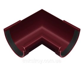 Угол желоба внутренний 90°. 130/100 Водосточные системы Rainway (Ренвей). красный