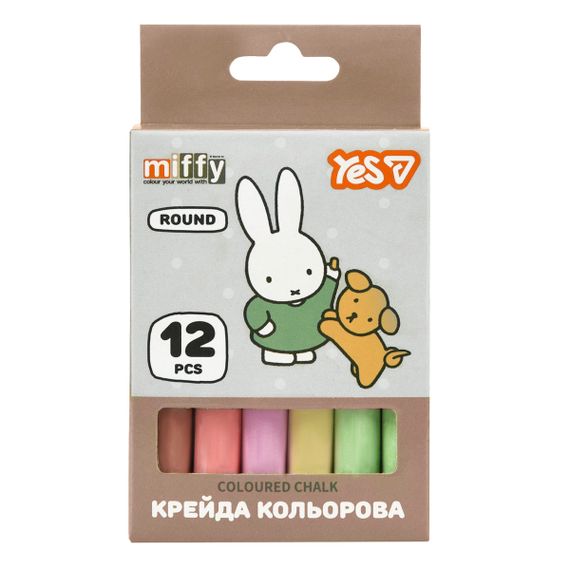 Мел цветной круглый YES Miffy 400564 12 шт