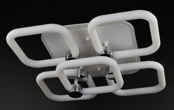 Люстра світлодіодна стельова LED світильник для квартири на стелю лед з пультом 26949 Білий 12х39х39 см.