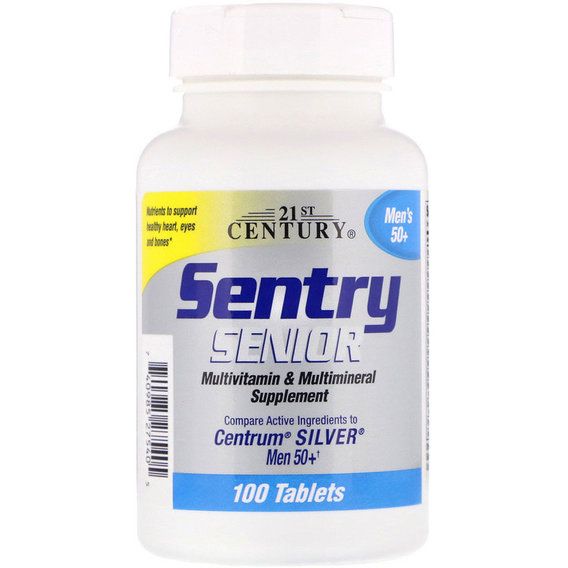 Вітамінно-мінеральний комплекс 21st Century Sentry Senior, Multivitamin & Multimineral Supplement, Men's 50+ 100 Tabs CEN-27540