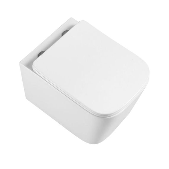 Унітаз підвісний Qtap Crow безободковий з сидінням Soft-close QT05335171W | Зображення 3