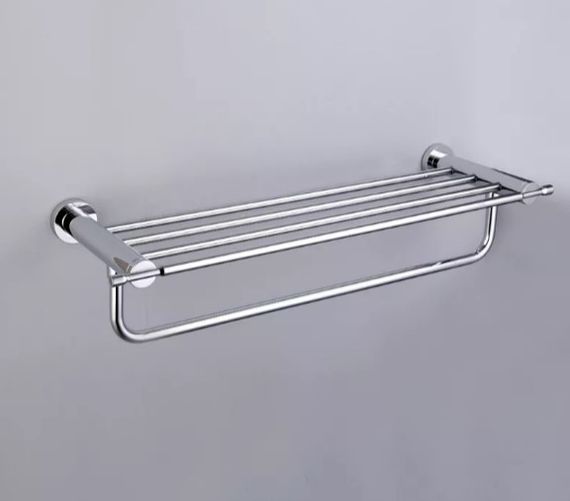 Полка с держателем для полотенец Gappo хром, 580 мм G1824 | Зображення 2